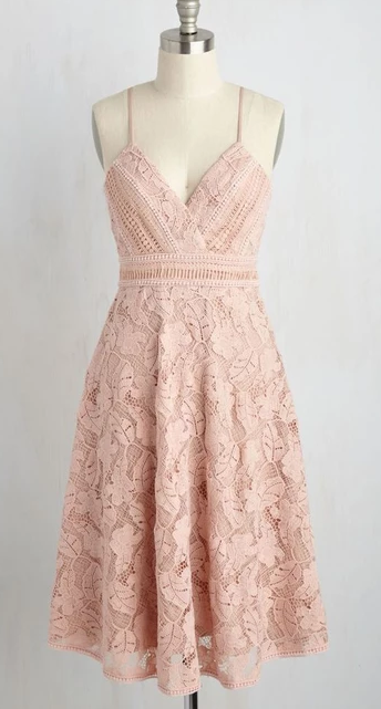 A-Line Spaghetti Straps Knee-Length Sleeveless Pink Kayleigh Homecoming Dresses Lace HD4911